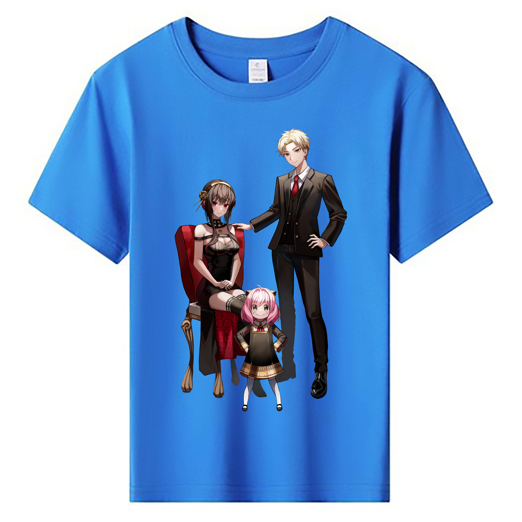 （画像用） SPY×FAMILY间谍家家酒 綿100％キッズTシャツ（フロントプリント）